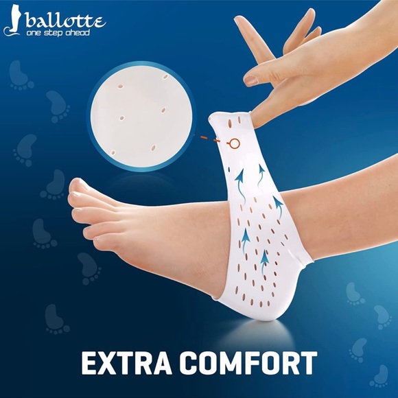 Ballotte, Gel/Silicone Heel Protectors, 4 pieces, Size Small - Picture 5 of 8